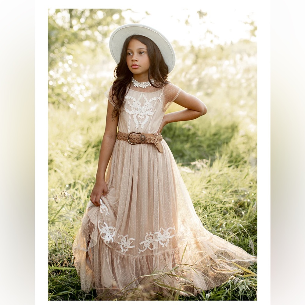 Mia Joy by Joyfolie.  Jolie Dress in tan. Size 8. Perfect condition. Worn once.